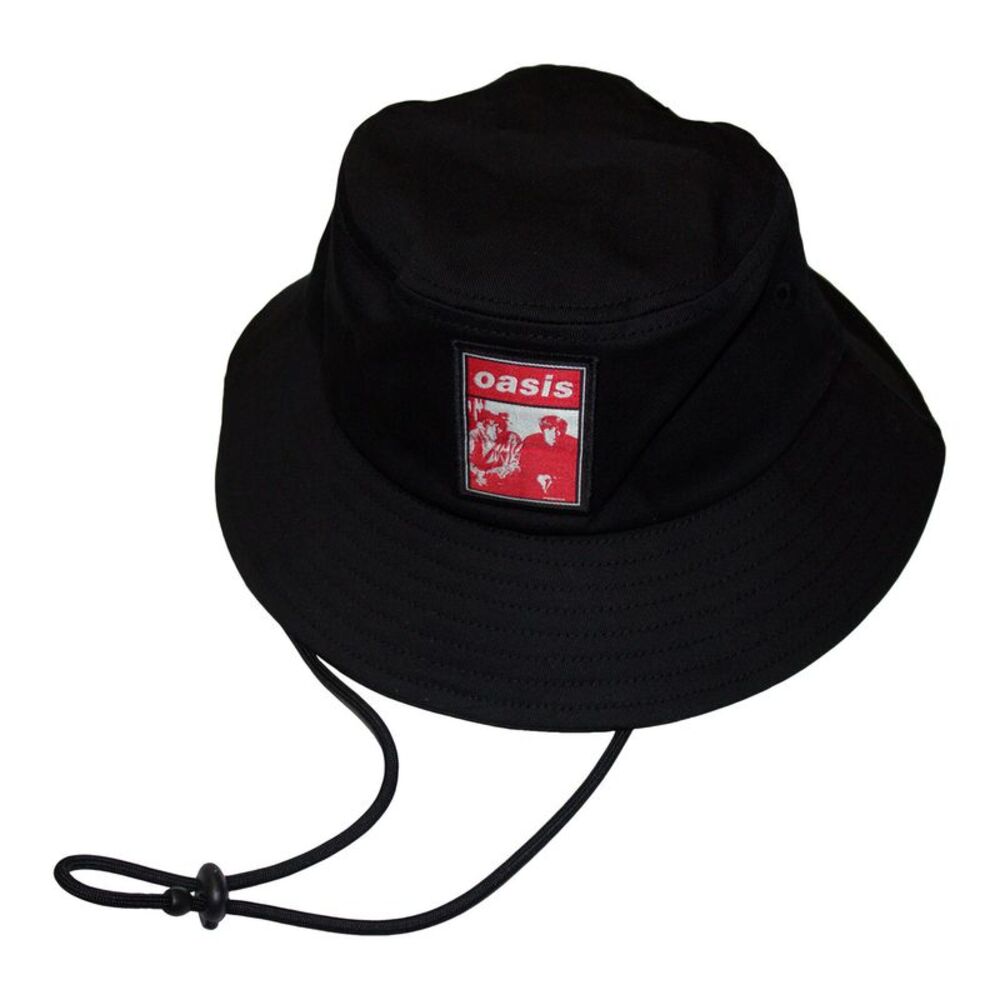 Oasis Unisex Adult Wonderwall Patch Bucket Hat / Black